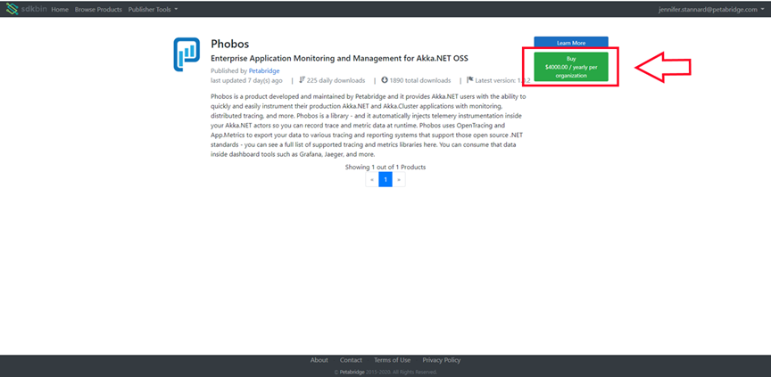 Entering Sdkbin Buypath for a specific product
