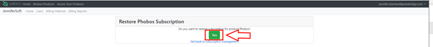 Confirming automatic renewal for a product that is expired.